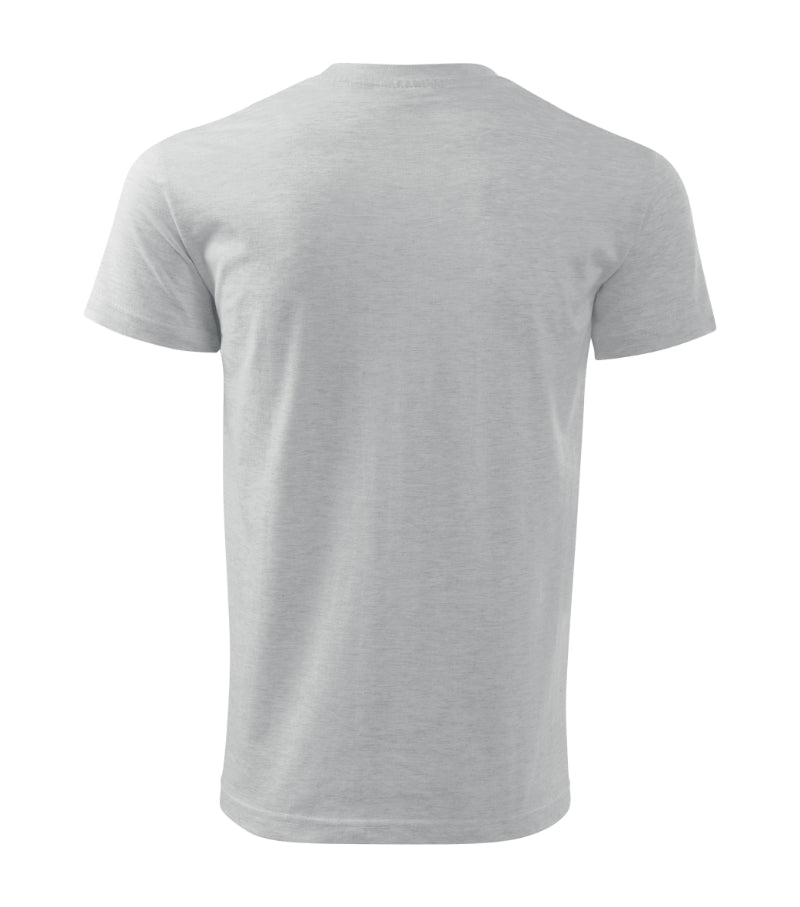 BASIC129 -  T-Shirt Herren | Hellgrau melliert