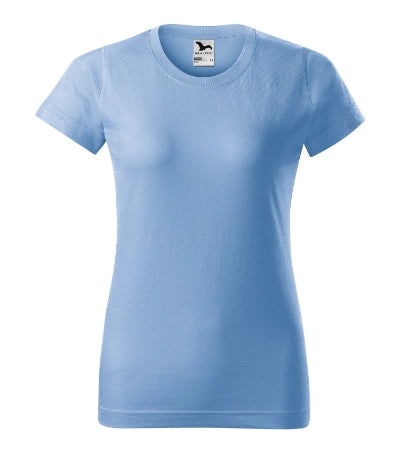 BASIC134 - Basic T-Shirt Damen | Himmelblau