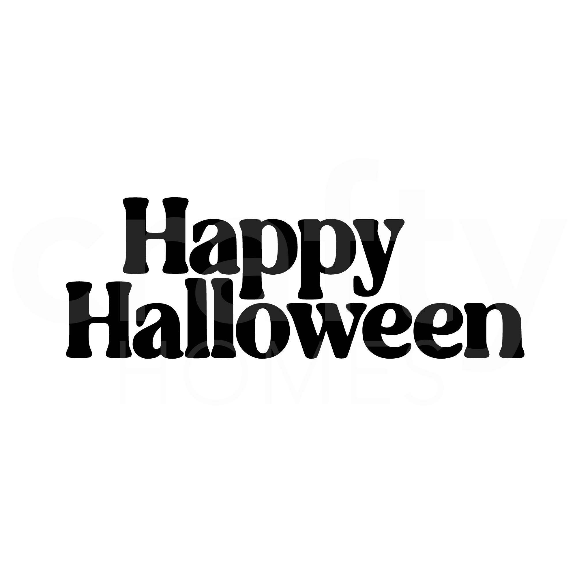 SVG Datei - Happy Halloween Retro