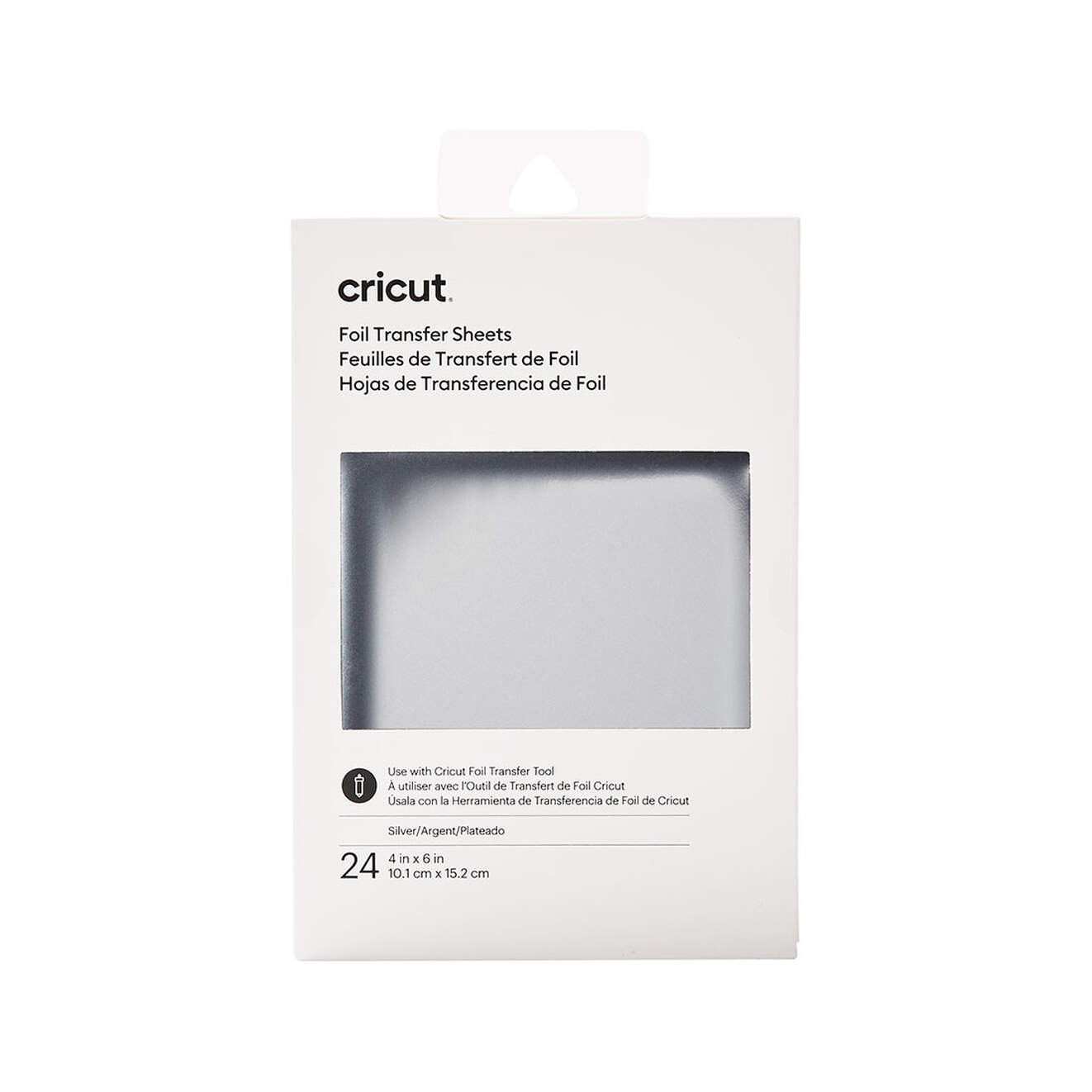 Cricut Transfer Foil Sheets 10x15cm 24 Blatt (Silber)