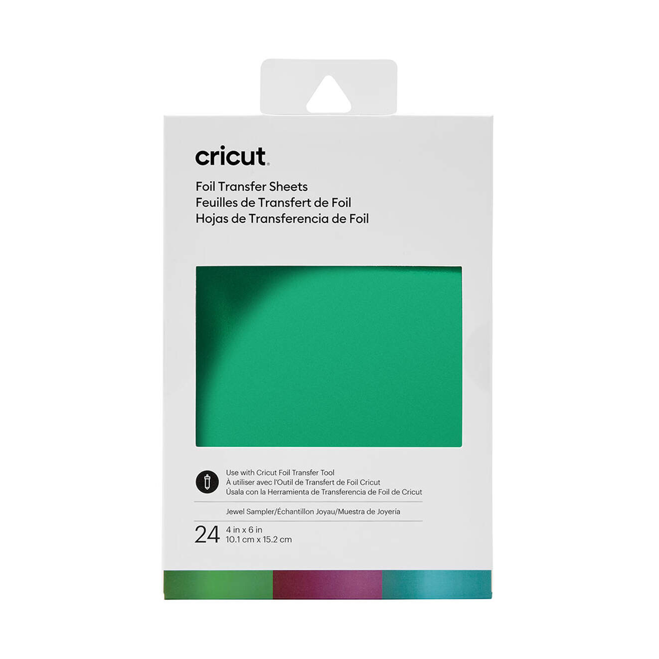 Cricut Transfer Foil Sheets Sampler 10x15cm 24 Blatt (Juwel)