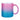 Glitzertasse mit Farbverlauf | Pink/Blau