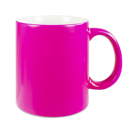 Keramiktasse LENA mit Neonoberfläche | Pink